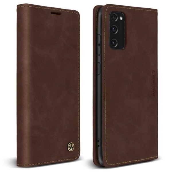 Samsung Galaxy S20 FE Folio Vintage lompakko ja videotelineen kotelo ruskea