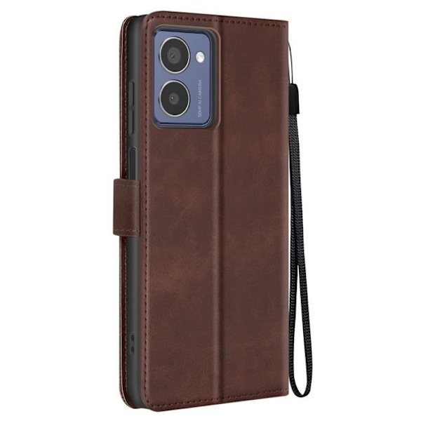 Etui til HMD Pulse Pro - AVIZAR - Lanyard Klap Støtte Tegnebog - Brun - Semi-stiv - Glat kastanj