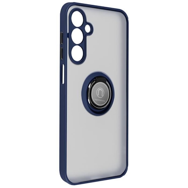 Fodral till Samsung Galaxy A25 5G - AVIZAR - Metal Ring Stand Function - Midnight Blue Blå