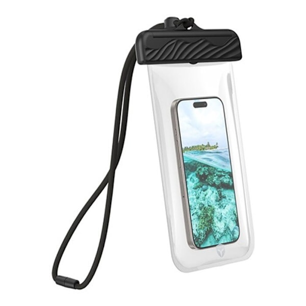 Forcecase mobiltelefon tilbehør IPX8 vandtæt pose forstærket sort