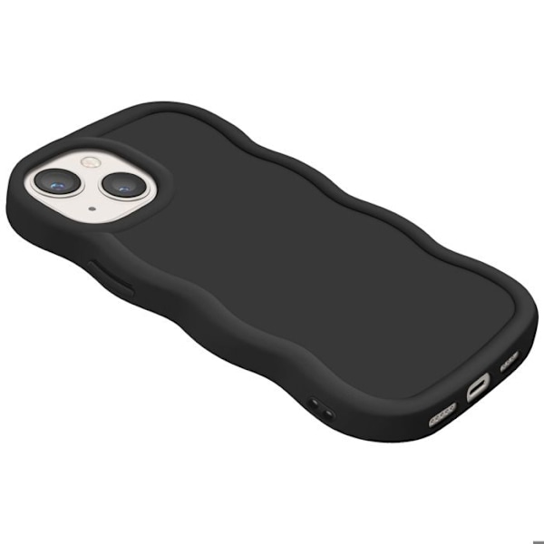 Coque til iPhone 13 Silikone Stødabsorberende Candy Serie Sort Svart