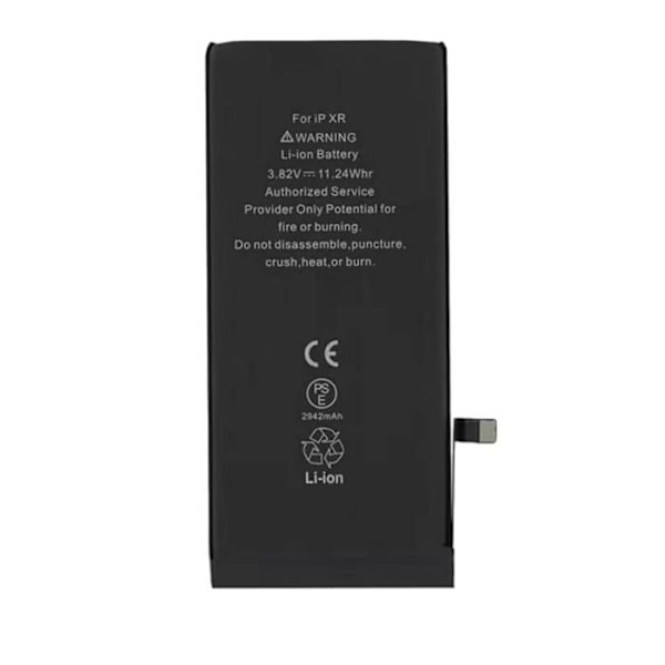 Intern batteri til iPhone XR Li-ion 2942mAh 3.82V H4 Sort Svart