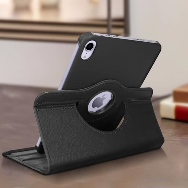 iPad Mini 2021 Cover Med 360° Dreje Støtte Klap Sort