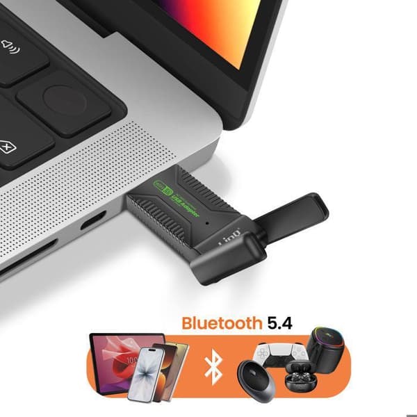 USB WiFi - LINQ - 1300Mbps - Bluetooth 5.4 - Kaksoisputki - Ulkoiset antennit