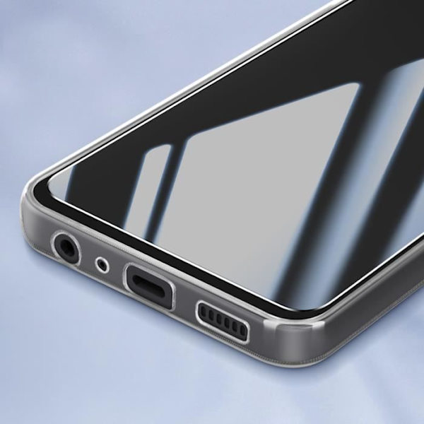 Fodral - AVIZAR - Samsung Galaxy A05s - Flexibel - 9H hårdhet härdat glas - Transparent Transparent