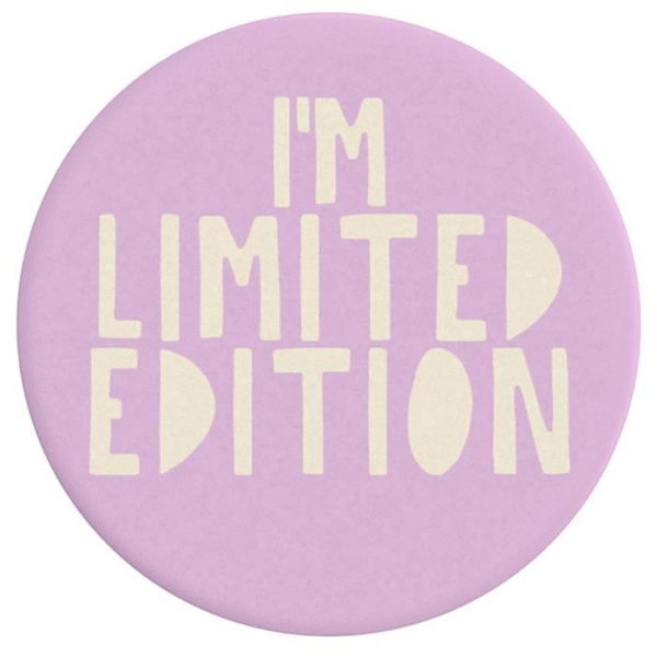 Pop Grip för standard smartphones - POPSOCKETS - I'M LIMITED EDITION - Vit / Rosa Vit