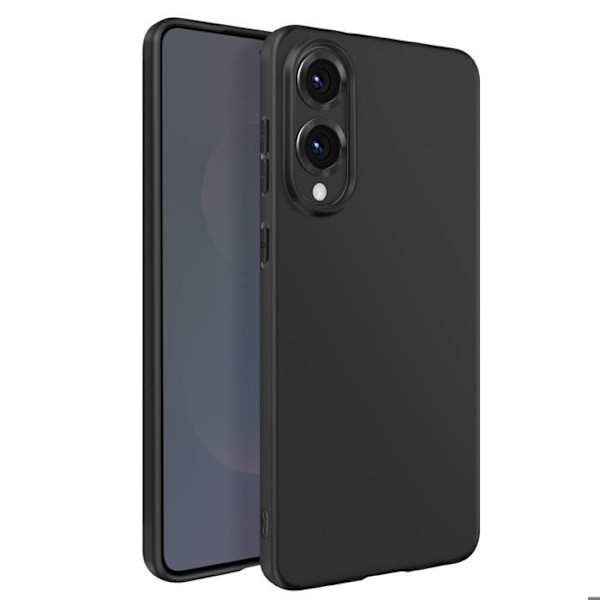 Silicone Fodral för Samsung Galaxy S25 Edge Tunn Lätt Svart Svart
