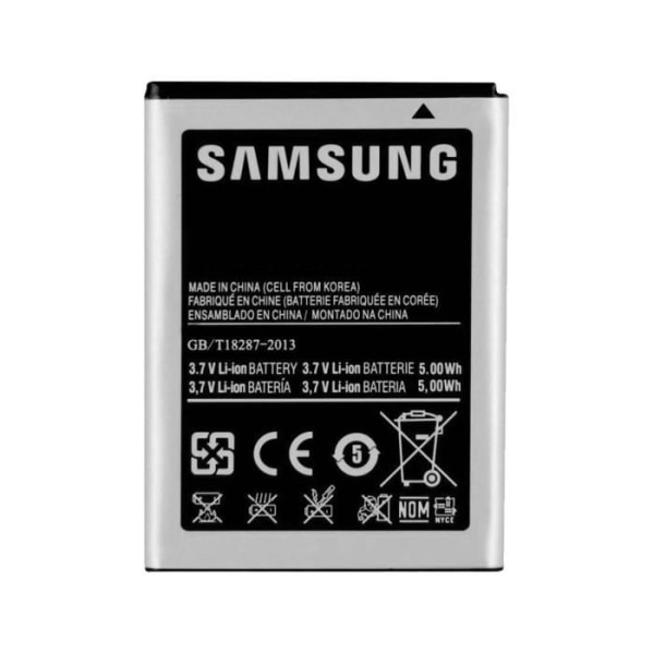 1200 mAh akku Samsung Mini - AVIZAR - EB494353VU - Lithium Ion - Musta - 3,7 V Svart