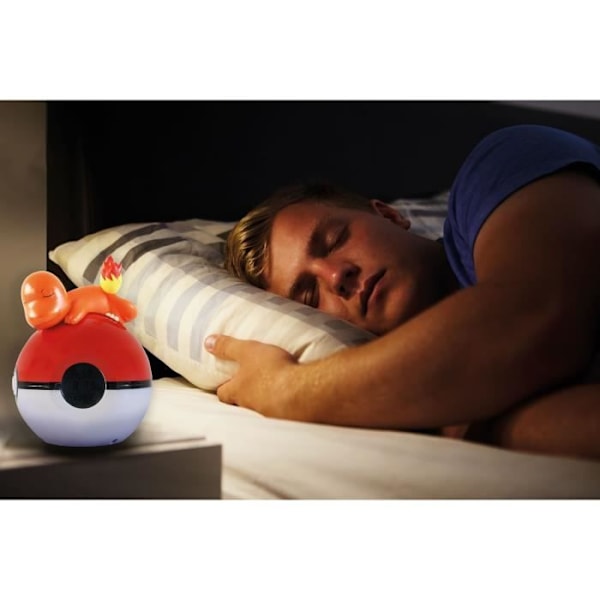 POKEMON Kelloradio LED-lamppu Charmander Röd