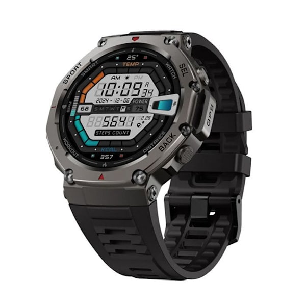 Älykäs Ascension Sport -kello GPS: llä, AMOLED-näyttö, vedenpitävä, musta Svart