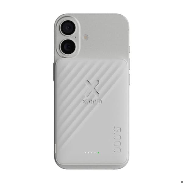 Trådlös Magnetisk Extern Batteri 5000mAh USB-C 15W Go2 Serie Xtorm Vit Vit