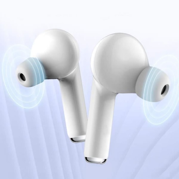 Trådlösa Bluetooth-hörlurar In-ear Earbuds Laddningsdocka Vit