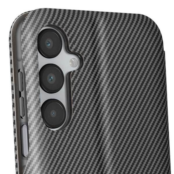 Samsung A16 Carbon Kuitu Kuori Video Tuki ja Anti-RFID Musta musta