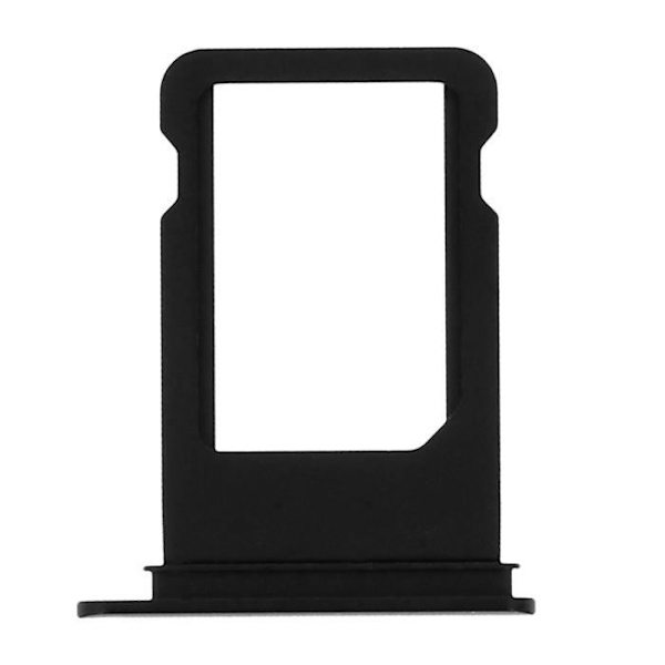 Tiroir för Nano Sim-kort - Apple - iPhone 7 - Svart - Viktig ersättning - Smartphoneanvändning Svart