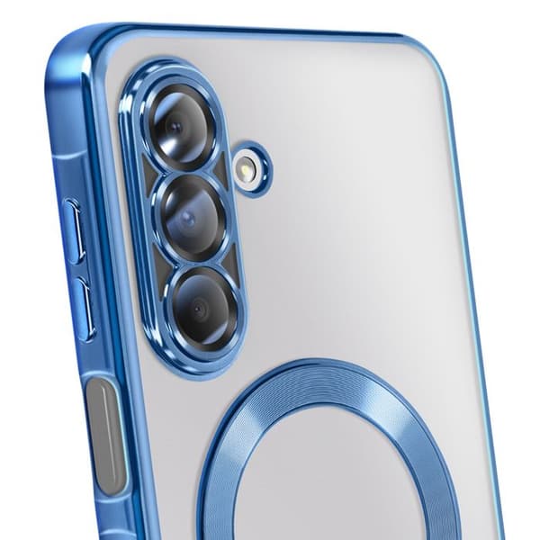 Coque Magsafe - AVIZAR - Galaxy A26 - Kromad Kontur Blå - Stötskydd - Transparent Design Blå