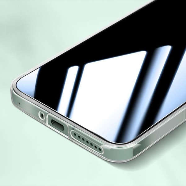 Taske til Xiaomi 14 Soft med 9H hårdhed hærdet glas sort