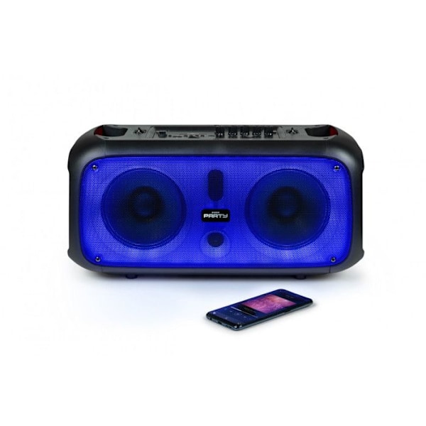 Lysende højttaler - Ikke specificeret - 200W - Bluetooth 5.0 - Genopladelig - Sort