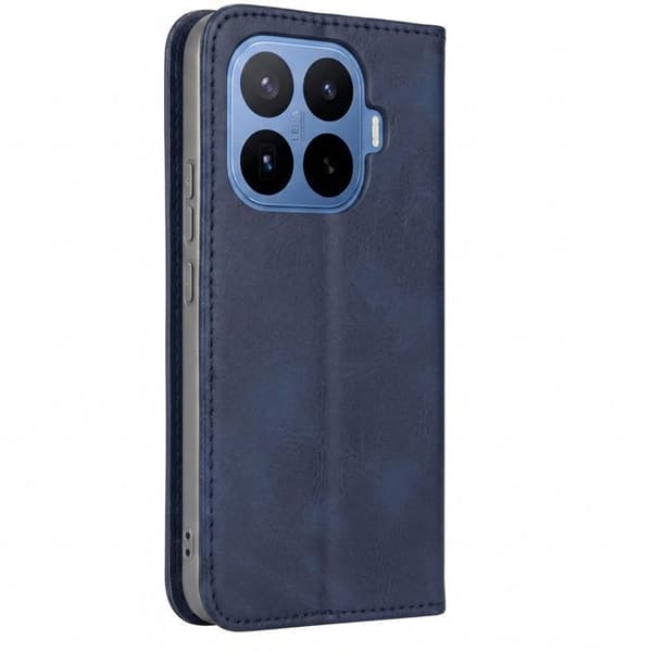 Plånboksfodral för Xiaomi 17T Pro i läderlook med videostöd, mörkblå Blå