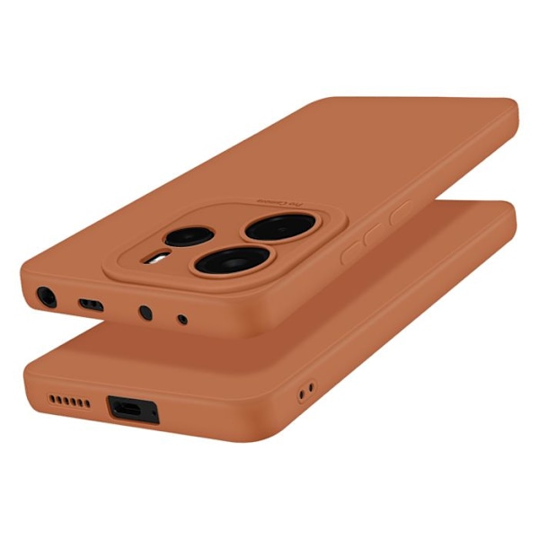 Kotelo Xiaomi Redmi Note 14 4G Silikoni Liukas Kamerasuoja Ruskea kastanj