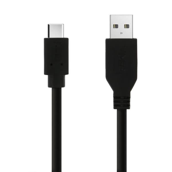 USB-C-kabel - AVIZAR - 2m - Laddning / Synk - Svart