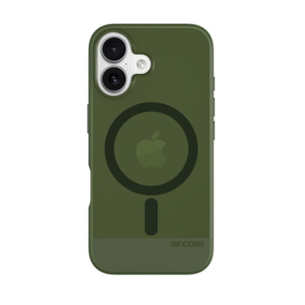 Coque iPhone 16 - Incase - Slim Case MagSafe - Highland Grön - Semi-rigid - Elegant Highland Green