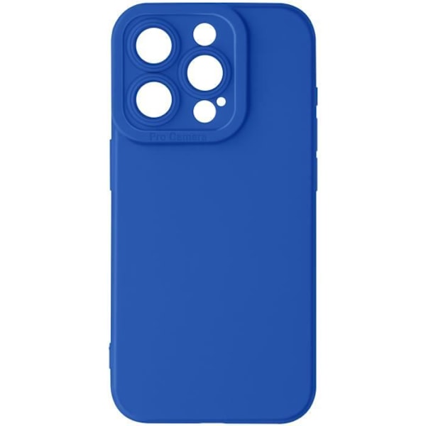 Suojakuori iPhone 15 Pro Max Silicone Matte Camera Protection Blue Blå