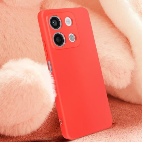 Kotelo Xiaomi Redmi Note 13 5G:lle - AVIZAR - Punainen - Kova - Synteettinen - Iskunkestävä ja naarmuuntumaton Röd