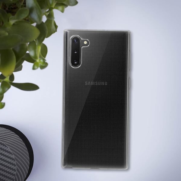 Kotelo - AVIZAR - Galaxy Note 10 - Joustava geelisilikoni - Ultra Thin - Läpinäkyvä valkoinen Klar vit