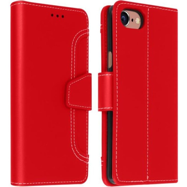 iPhone 6 / 6S / 7 / 8 / SE 2020 Plånboksfodral Stativ Funktion Röd Röd