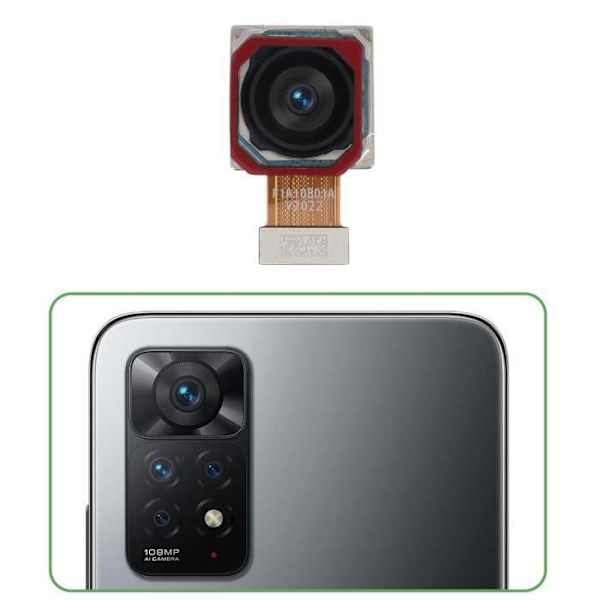 Bagkamera til Xiaomi Redmi Note 11 Pro 5G Sort Svart