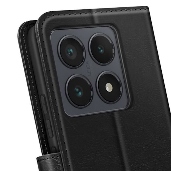 Xiaomi 14T Pro Lompakkokotelo Rannekkeen kanssa Mayaxess Musta Svart
