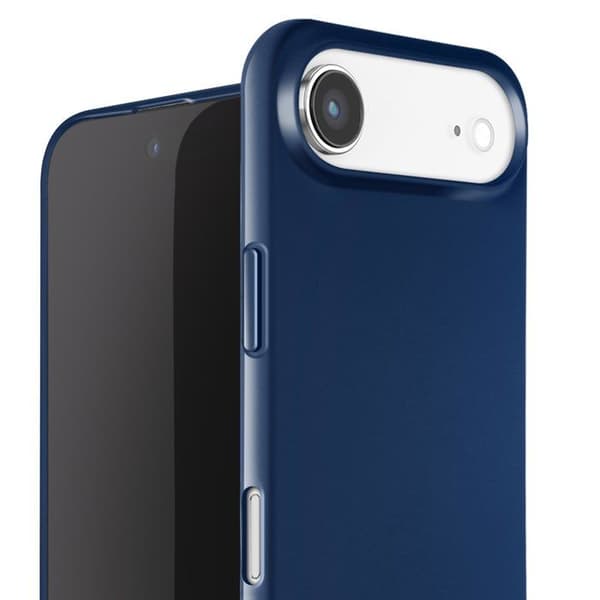 Siliconfodral för iPhone Air med mjukt touch och justerbar nackrem blå Blå