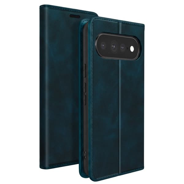 Plånboksfodral för Google Pixel 11 Pro XL Mocka Effekt med Stöd Blå Natt Blå