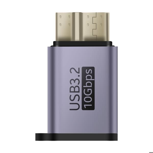 USB-C naar Micro B 3.2 uroskela hybridi adapteri 10Gbps LinQ Harmaa
