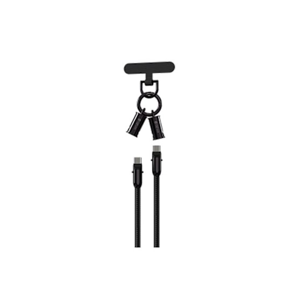 Rannekkeen vyö USB-C USB-C 60W Ultra Kestävä Devia Musta Svart