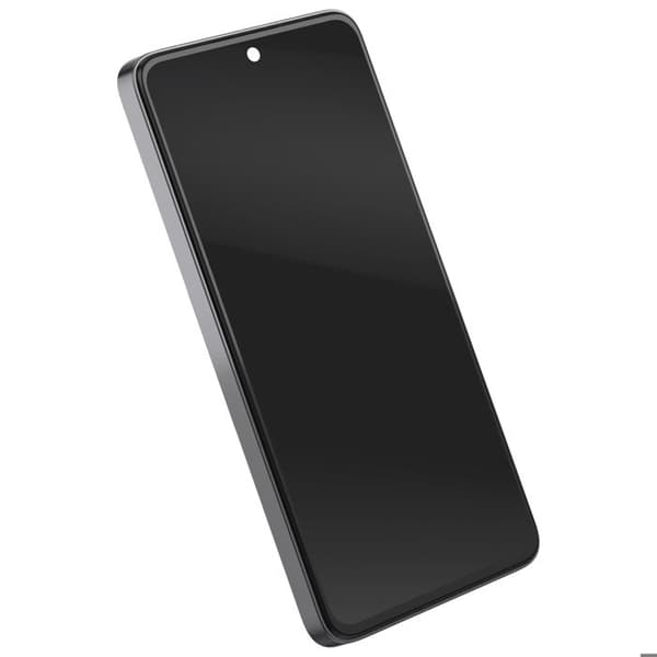Heltäckande Skärm - AVIZAR - Oppo Reno 12F - OLED-panel - Svart Chassi - Förmonterad Svart