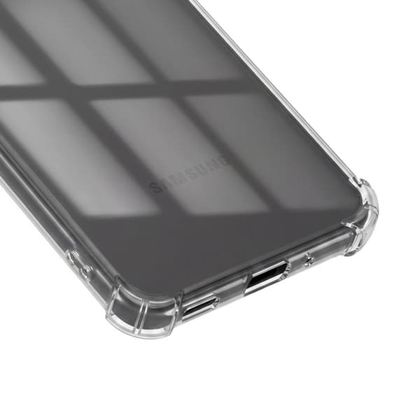 Silicone Cover til Galaxy A27 med Forstærkede Hjørner Transparent Vit