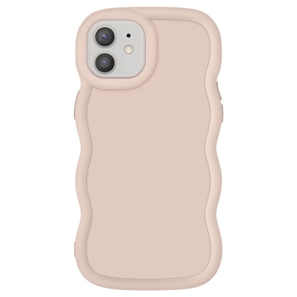 Skydd för iPhone 12 och 12 Pro Silikon Chockresistent serie Candy Beige Beige