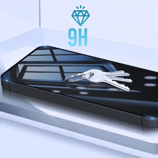 Skyddsfilm - Samsung - S24 Plus - Härdat glas - Anti-repa - Svart självhäftande kant Svart