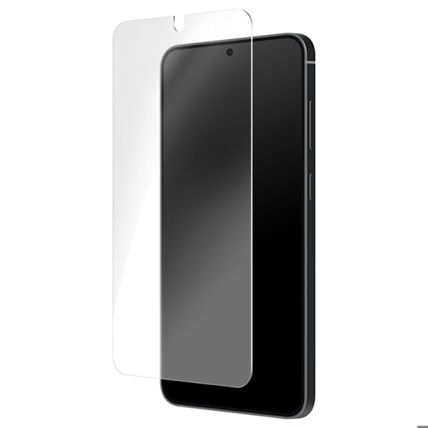 Härdat glas för Samsung Galaxy S25, reptåligt, transparent panzer-glas. Vit