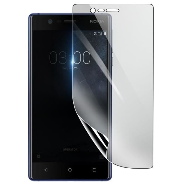 Näytönsuoja - 3MK - Nokia 5 - Iskunkestävä Hydrogeeli - Läpinäkyvä - Naarmuuntumaton Transparent