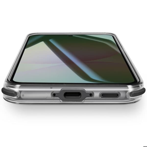 Cover - ADVARSEL - Galaxy A56 - Forstærket - Skridsikker - Bi-materiale Sort Svart