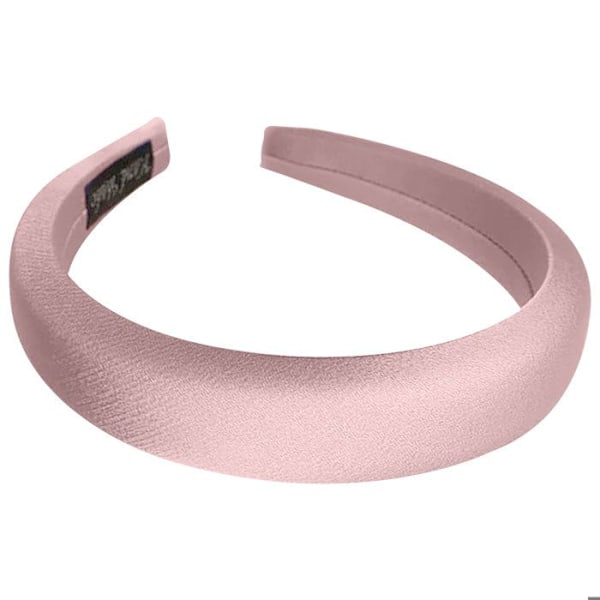 Laaja satiinipäähine tyylikkäällä vaaleanpunaisella värillä Rosa