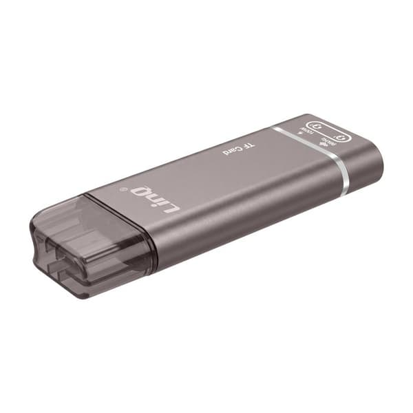 Mini Hub USB-C 3.5mm Audio Jack, Micro SD ja USB-C 100W LinQ Harmaa