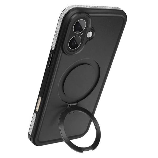 Coque pour iPhone 16 MagSafe Intégrale Étanche IP68 Redpepper Noir Svart
