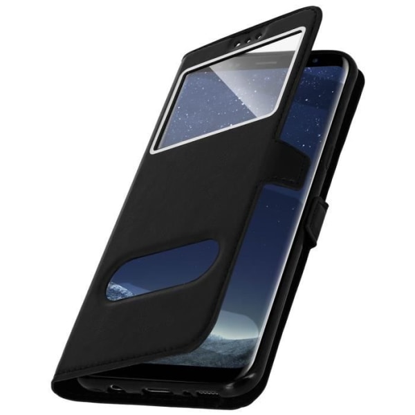 Hölster - Samsung - Galaxy S8 Plus - Ekoleder - Mjuk - Svart Svart