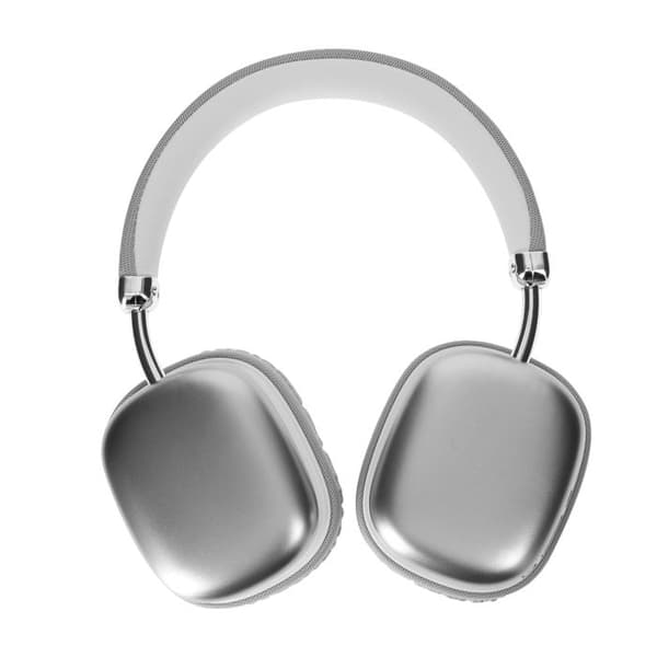 Bluetooth-hörlurar - Trådlösa - Silver - Batteritid 40h - Inbyggd mikrofon - Ergonomiska Grå