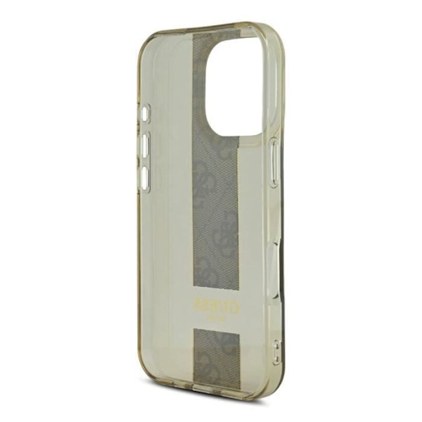 Skyddande fodral för iPhone 16 Pro i 4G-mönster, Guess, Brun kastanj