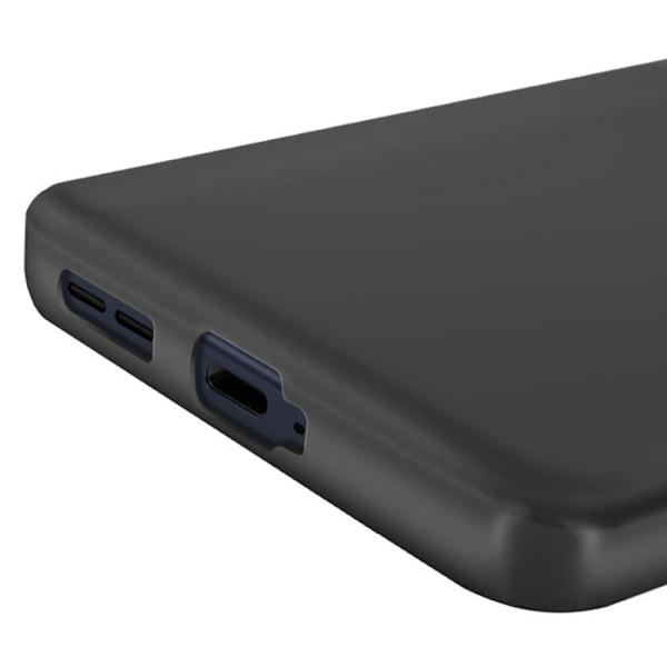 Coque för Motorola Edge 60 Fusion och Edge 60 Silikon Mjuk Matt Svart Svart