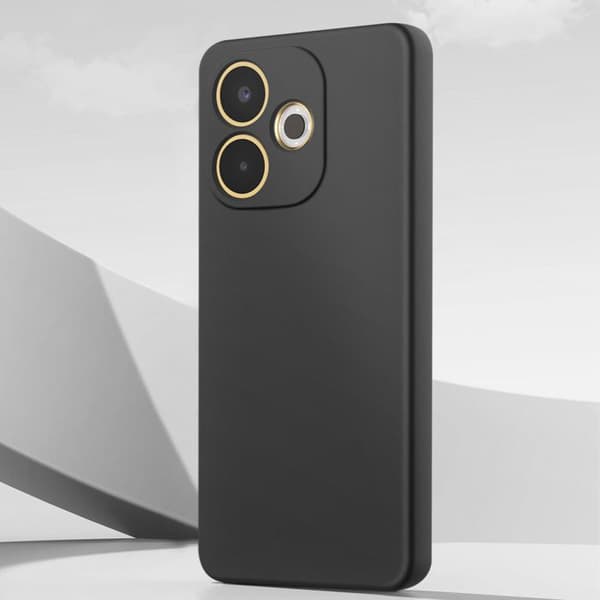 Cover til Oppo A5 Pro - AVIZAR - Semi-hårdt silikone - Stødbeskyttelse - Inderside med blød berøring - Sort Svart